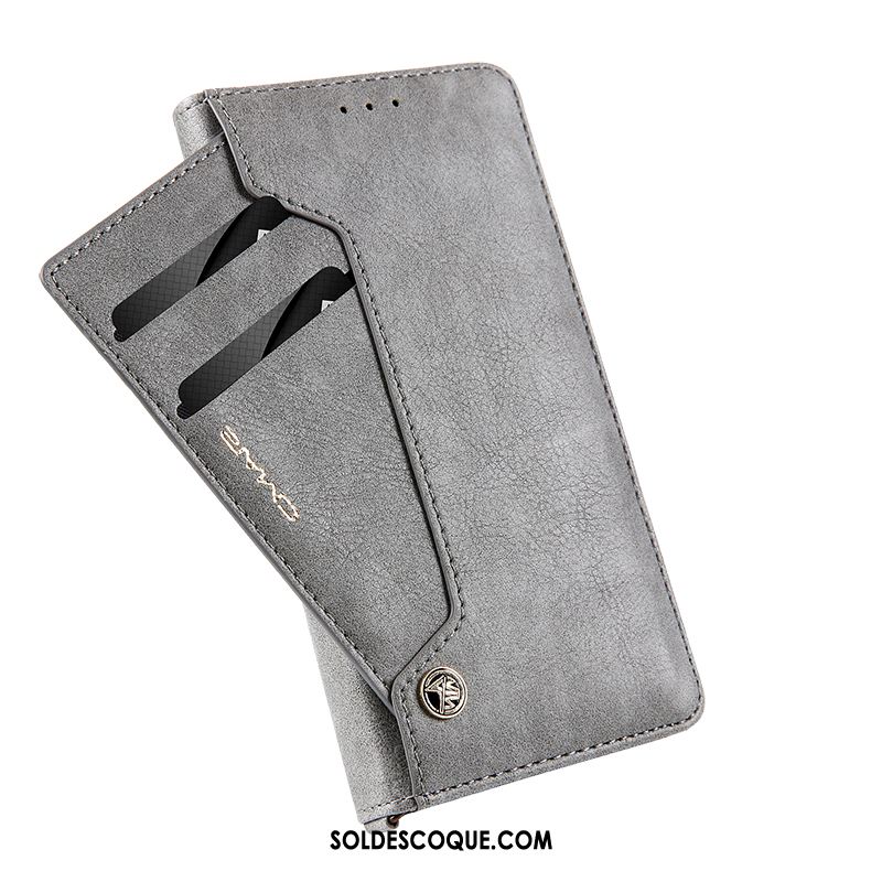 Coque iPhone X Étui En Cuir Téléphone Portable Portefeuille Carte Qualité Pas Cher