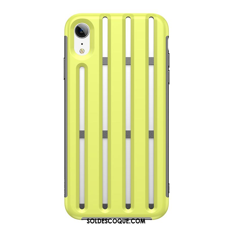 Coque iPhone Xr Net Rouge Tendance Fluide Doux Nouveau Jaune Soldes