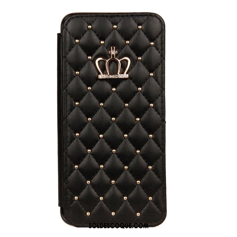 Coque iPhone Xr Strass Carte Étui En Cuir Téléphone Portable Incassable Housse France