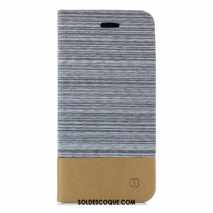 Coque iPhone Xr Étui En Cuir Incassable Simple Téléphone Portable Épissure Soldes