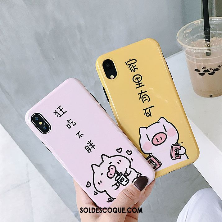 Coque iPhone Xs Incassable Protection Fluide Doux Étui Charmant Pas Cher