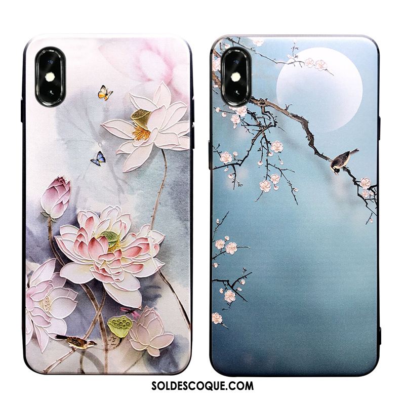 Coque iPhone Xs Max Bleu Tendance Incassable Téléphone Portable Tout Compris En Ligne