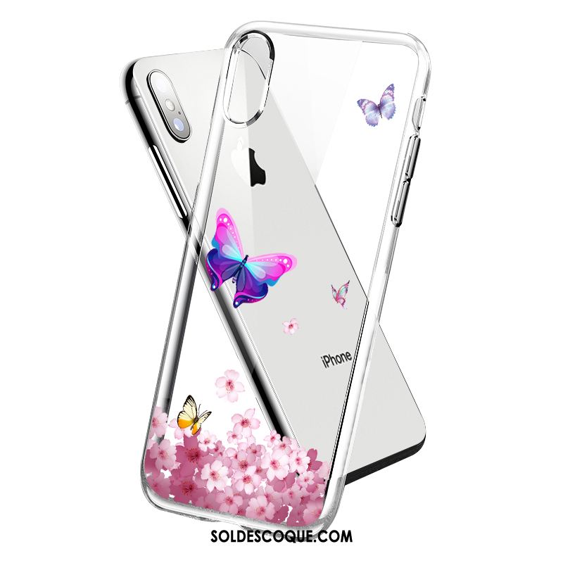 Coque iPhone Xs Max Créatif Personnalité Incassable Transparent Nouveau Pas Cher