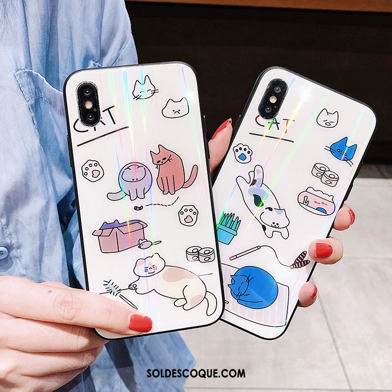 Coque iPhone Xs Max Silicone Chat Étui Protection Nouveau Soldes