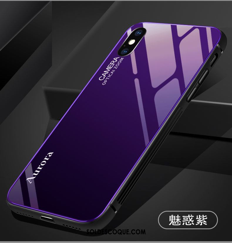 Coque iPhone Xs Max Tout Compris Amoureux Net Rouge Violet Nouveau En Vente