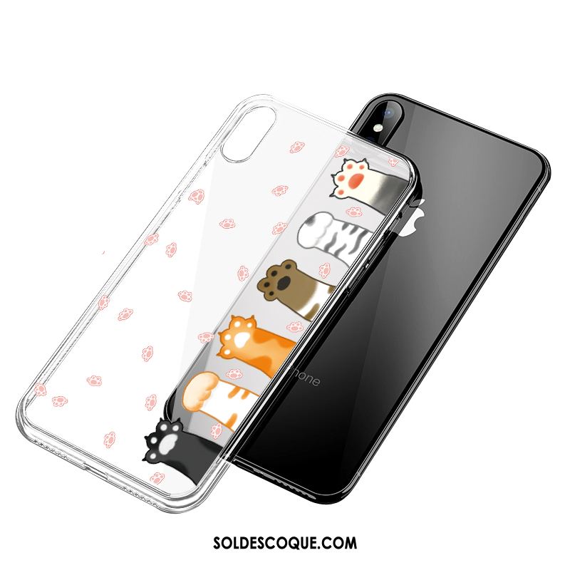 Coque iPhone Xs Max Transparent Charmant Téléphone Portable Luxe Dessin Animé Soldes