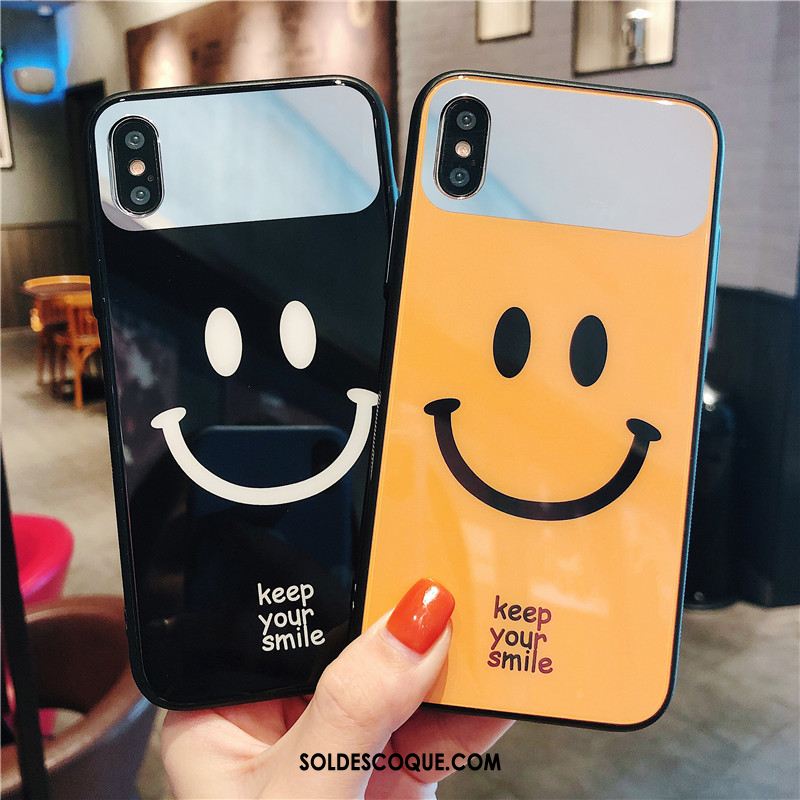 Coque iPhone Xs Max Étui Miroir Marque De Tendance Personnalité Incassable Pas Cher