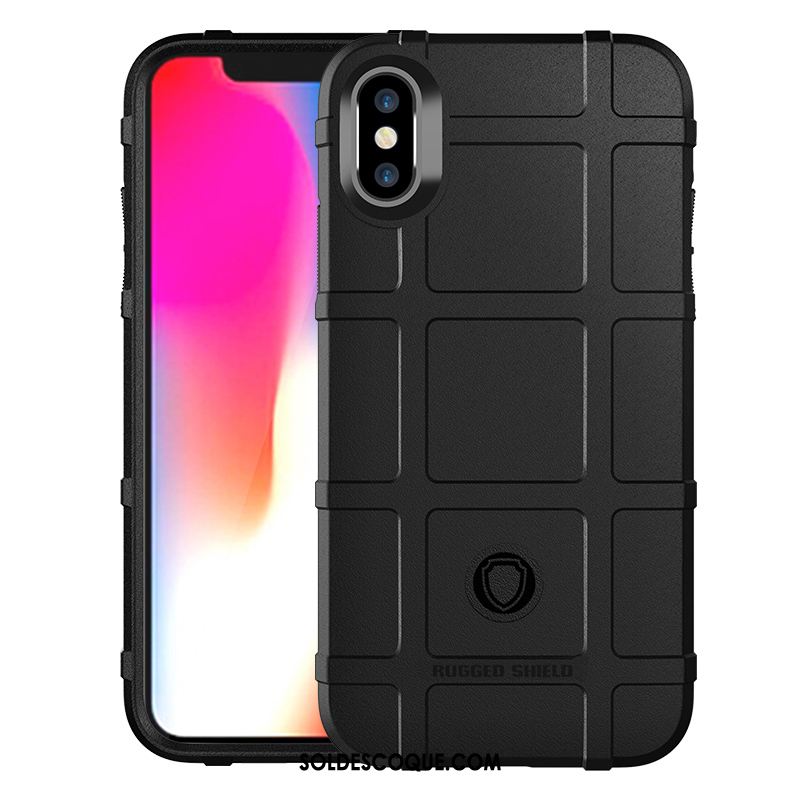 Coque iPhone Xs Protection Noir Téléphone Portable Tout Compris Étui Pas Cher