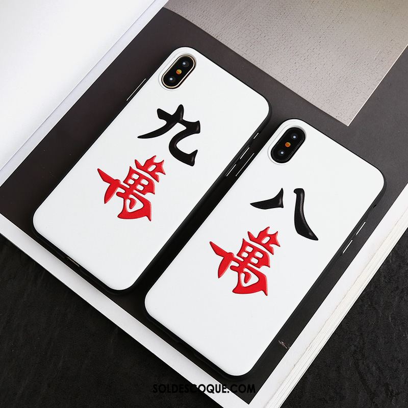 Coque iPhone Xs Richesse Amoureux Créatif Marque De Tendance Téléphone Portable Soldes