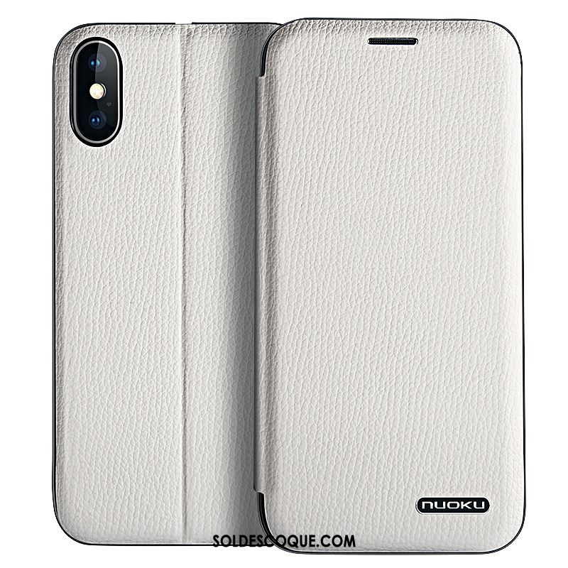 Coque iPhone Xs Étui Nouveau Carte Magnétisme Téléphone Portable Soldes