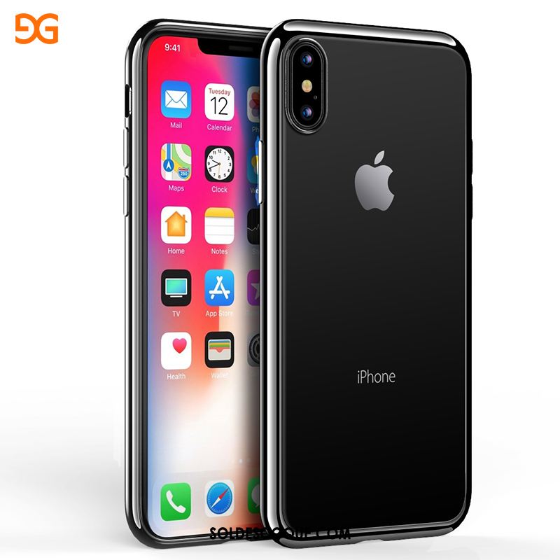 Coque iPhone Xs Étui Transparent Très Mince Téléphone Portable Tout Compris Pas Cher