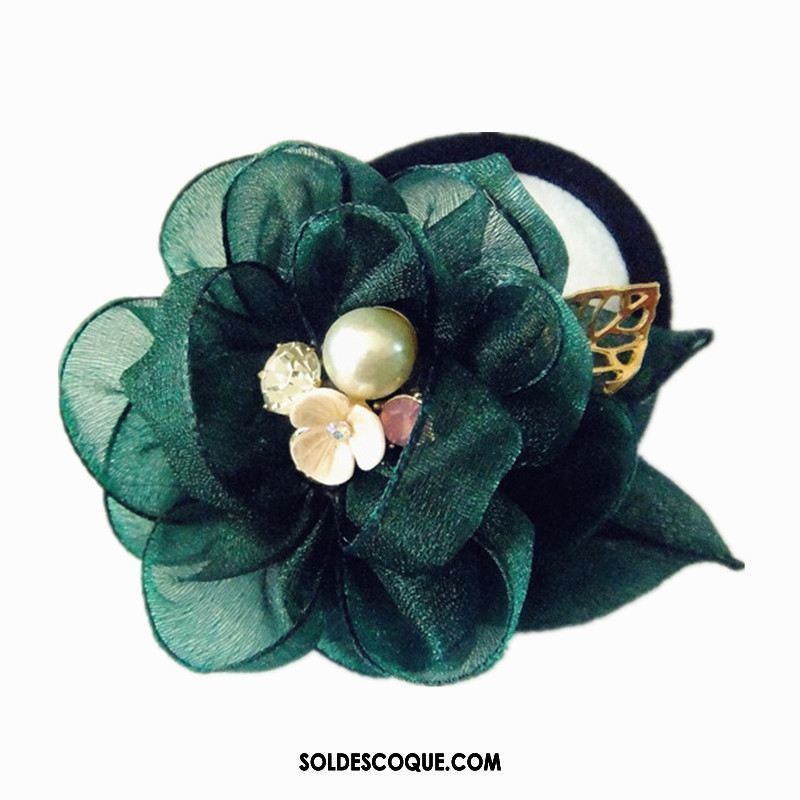 Fleur De Tête Femme Cercle Des Cheveux Vert Ornements De Cheveux Couvre-chefs Fleur Soldes