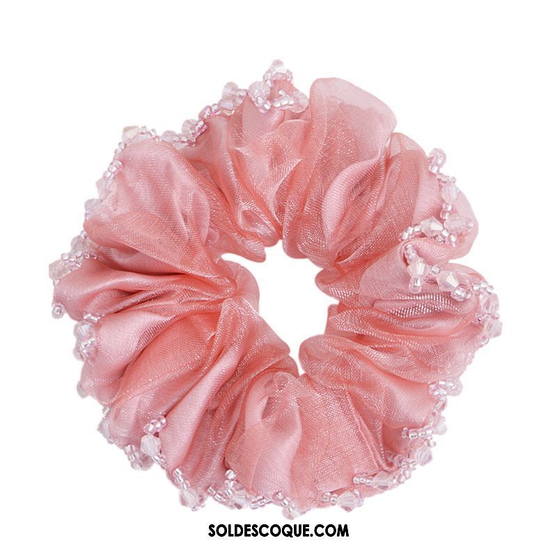 Fleur De Tête Femme Couvre-chefs Rose Corde Tête Élastique Personnalité En Vente