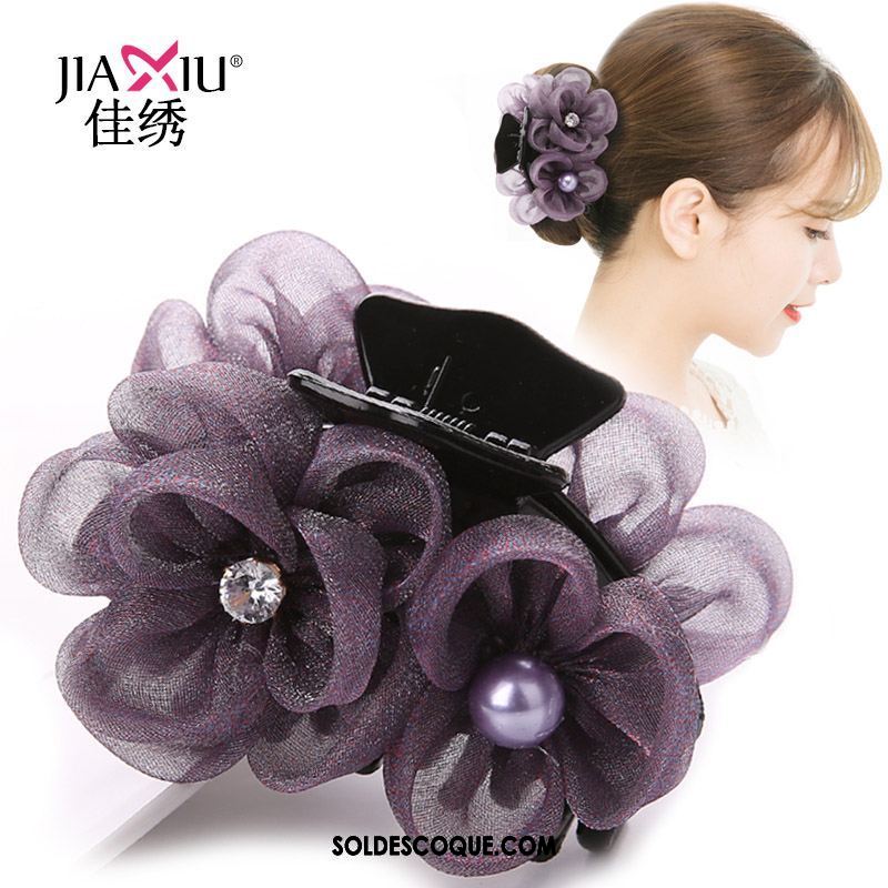 Fleur De Tête Femme Poignées Épingle À Cheveux Grand Tissu Simple En Vente