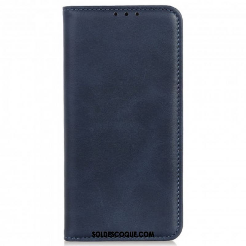 Flip Cover Motorola Edge 20 Pro Cuir Fendu Design