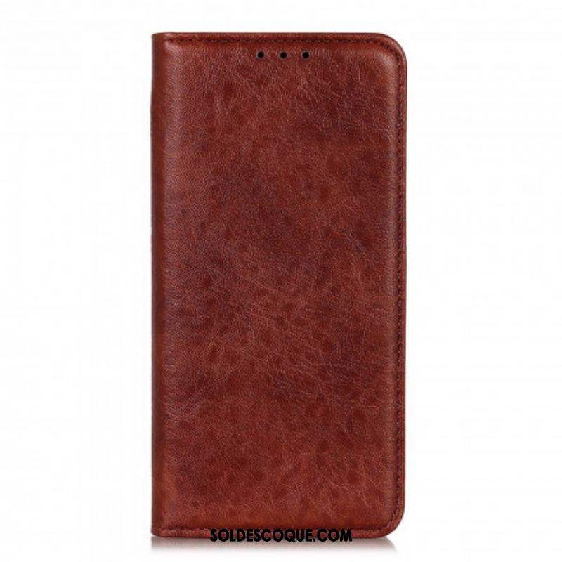 Flip Cover Motorola G60s Cuir Fendu Texturé