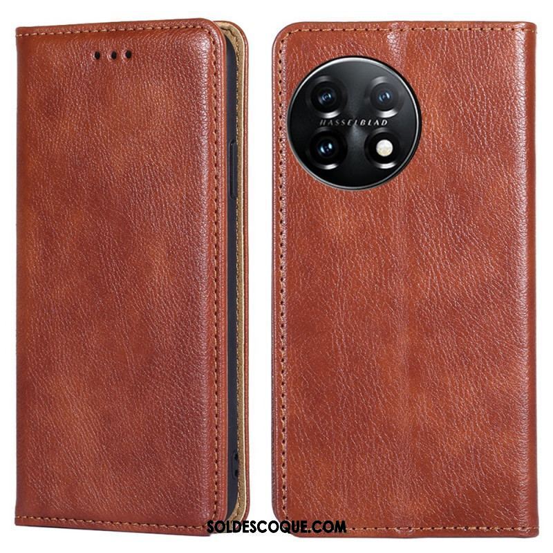 Flip Cover OnePlus 11 5G Simili Cuir Coutures