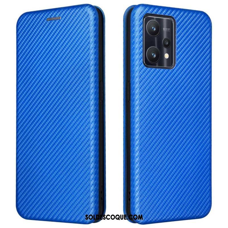 Flip Cover OnePlus Nord CE 2 Lite 5G Texture Fibre Carbone