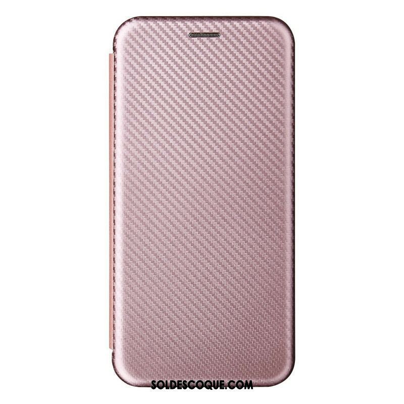 Flip Cover Oppo A16 / A16s Silicone Carbone Coloré