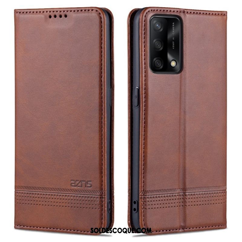 Flip Cover Oppo A74 4G AZNS Simili Cuir