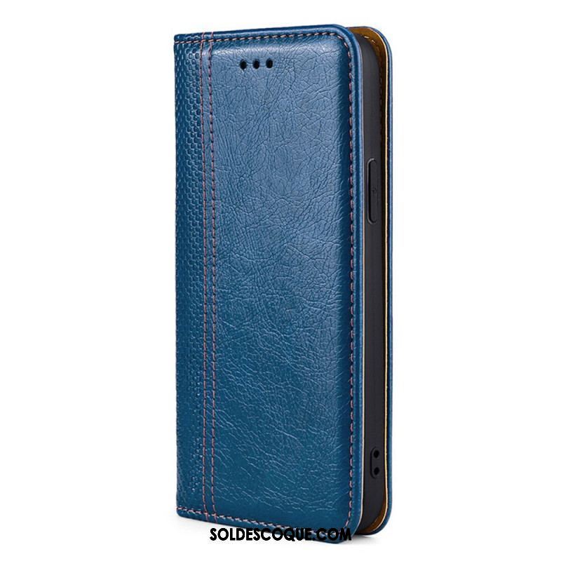 Flip Cover Oppo Find X5 Pro Effet Cuir Vintage