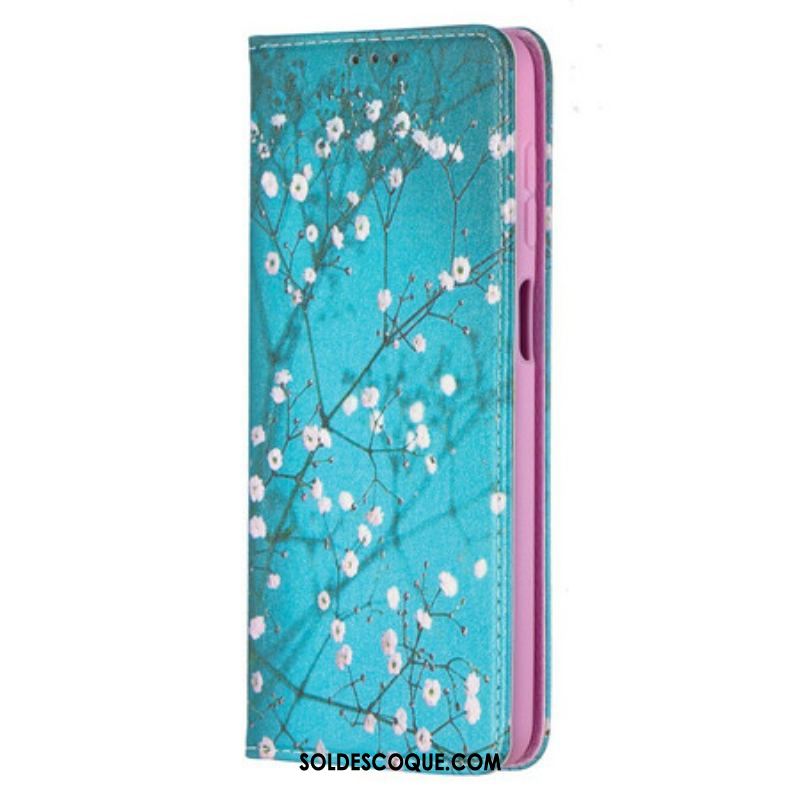 Flip Cover Samsung Galaxy A12 / M12 Branches Fleuries