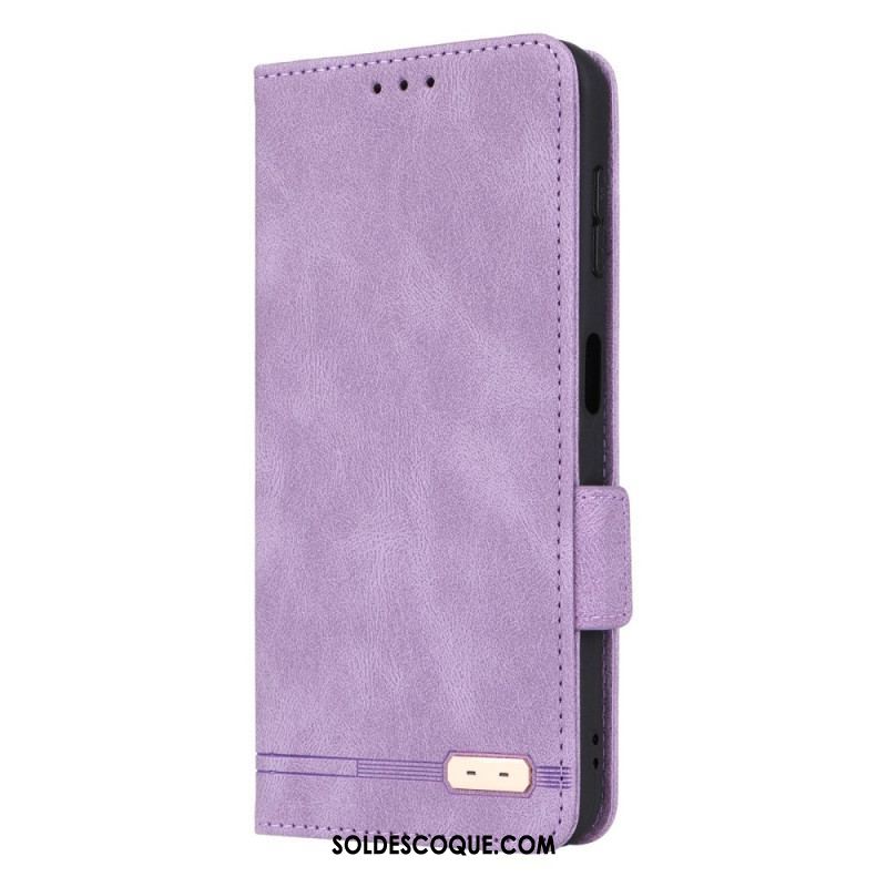 Flip Cover Samsung Galaxy A14 5G / A14 Texture Cuir