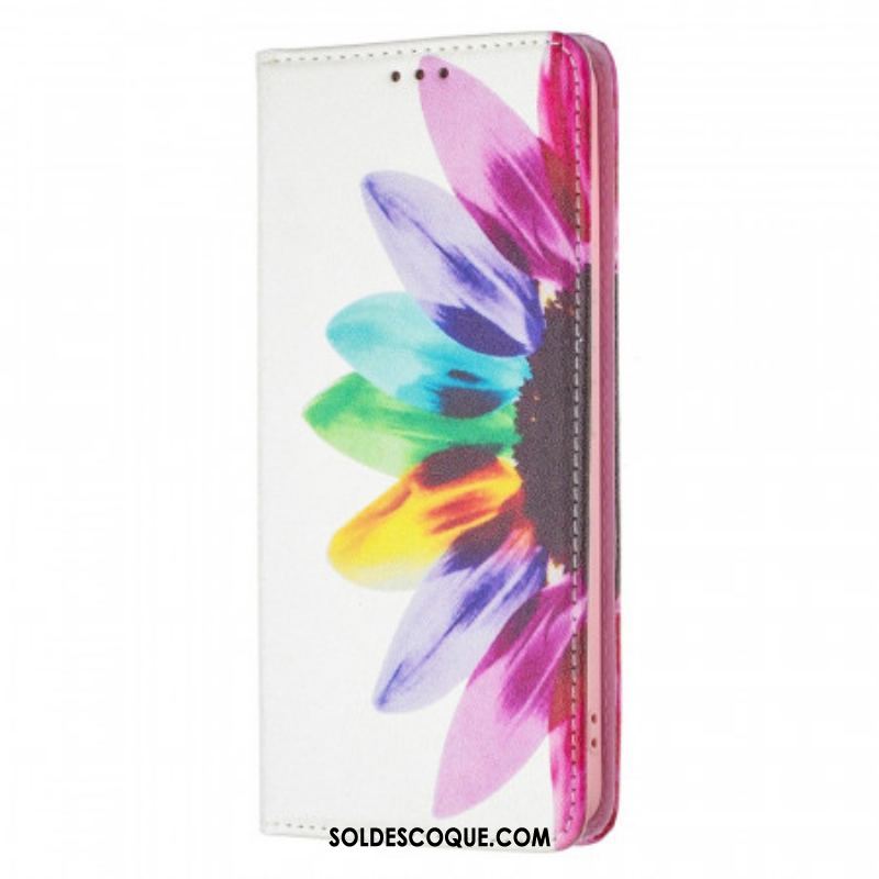 Flip Cover Samsung Galaxy A53 5G Fleur Aquarelle