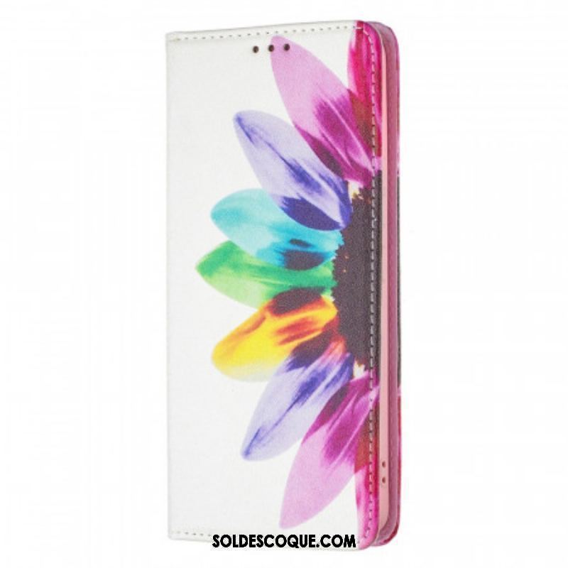 Flip Cover Samsung Galaxy A53 5G Fleur Aquarelle