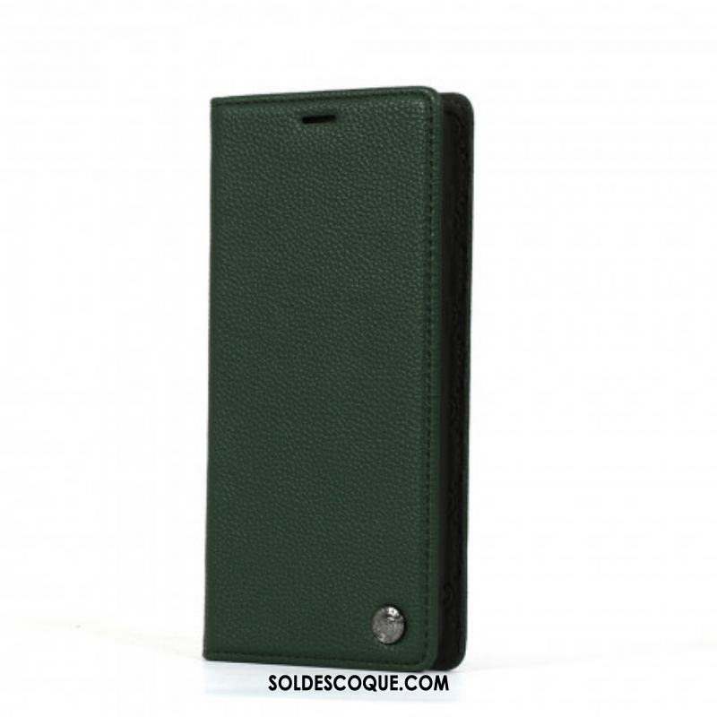 Flip Cover Samsung Galaxy S21 5G Effet Cuir HANMAN