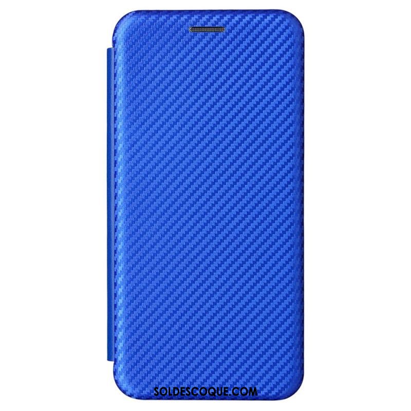 Flip Cover Samsung Galaxy S22 5G Fibre Carbone