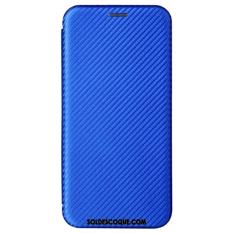 Flip Cover Samsung Galaxy S22 Plus 5G Fibre Carbone