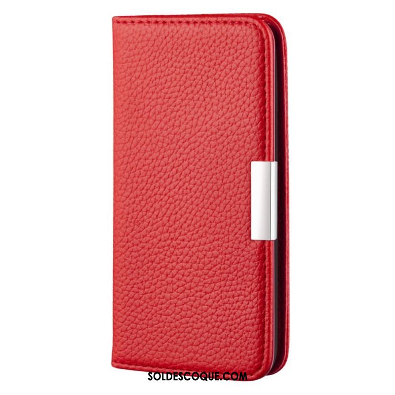 Flip Cover Samsung Galaxy S22 Plus 5G Simili Cuir Litchi Ultra Chic