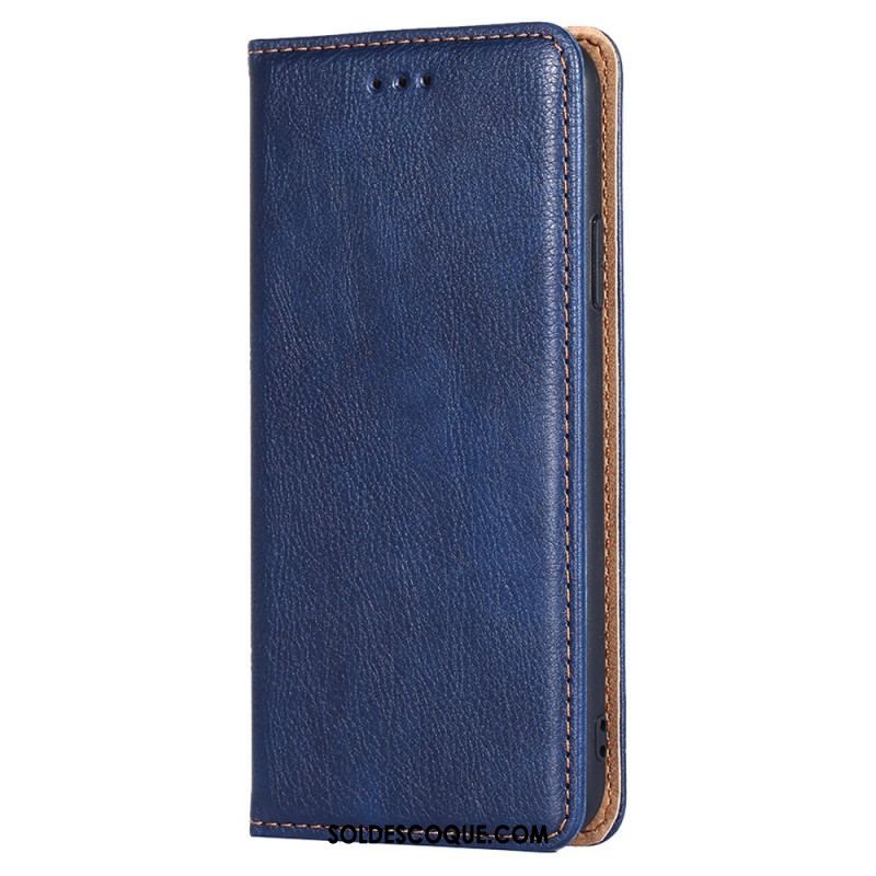 Flip Cover Samsung Galaxy S22 Ultra 5G Simili Cuir Coutures