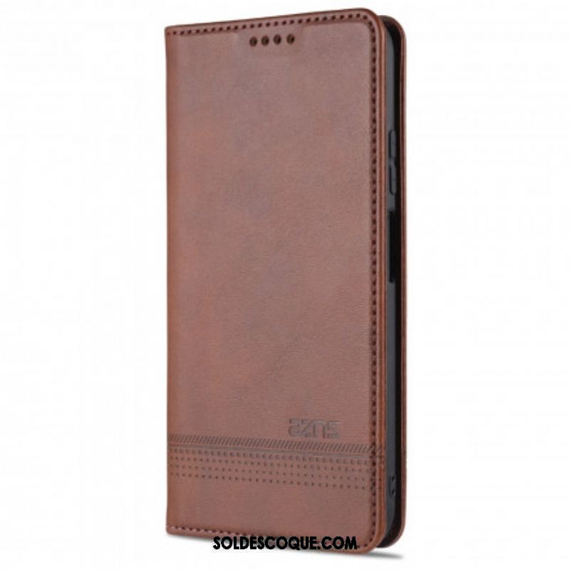 Flip Cover Xiaomi Redmi Note 10/10S/Poco M5s Style Cuir AZNS