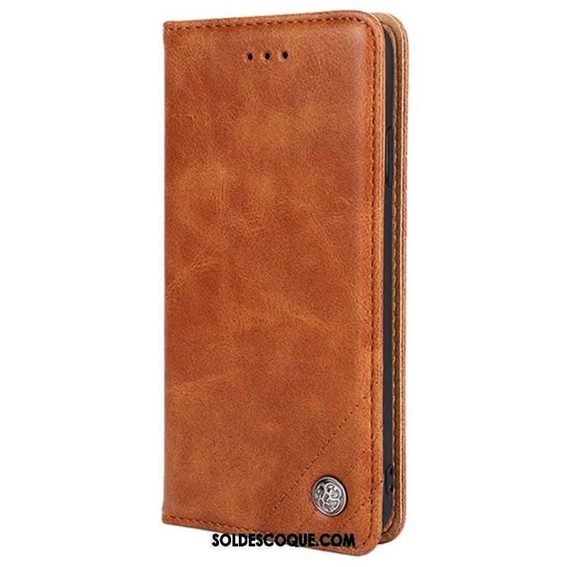 Flip Cover Xiaomi Redmi Note 11 Pro / Note 11 Pro 5G Style Cuir Rivet