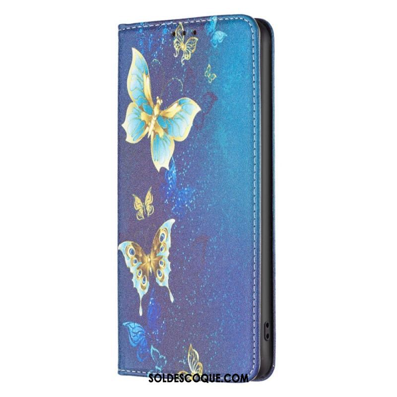 Flip Cover iPhone 14 Pro Papillons