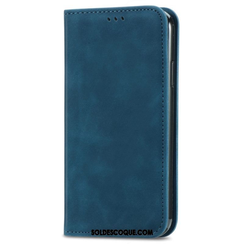 Flip Cover iPhone 15 Plus Simili Cuir Douceur