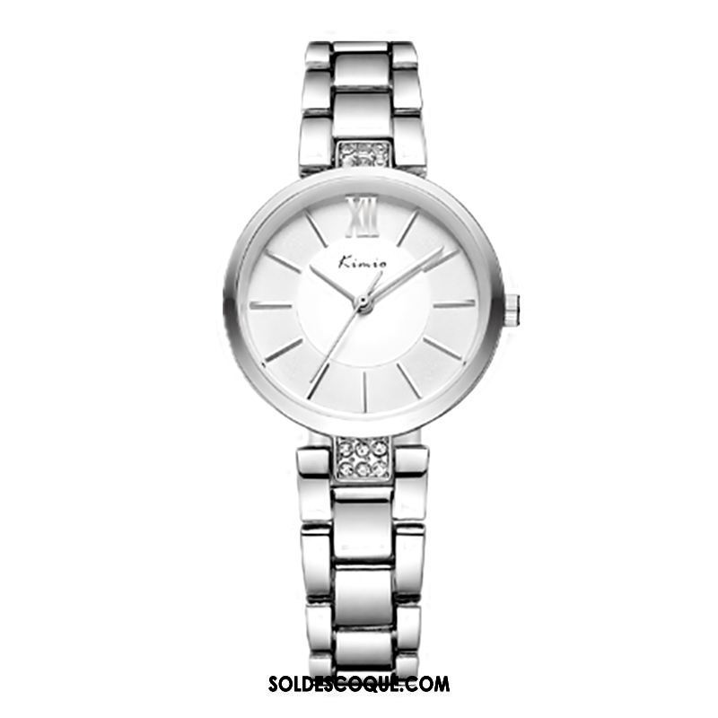 Gant Femme Cadeau Simple Montre À Bracelet Spécial Étanche Soldes