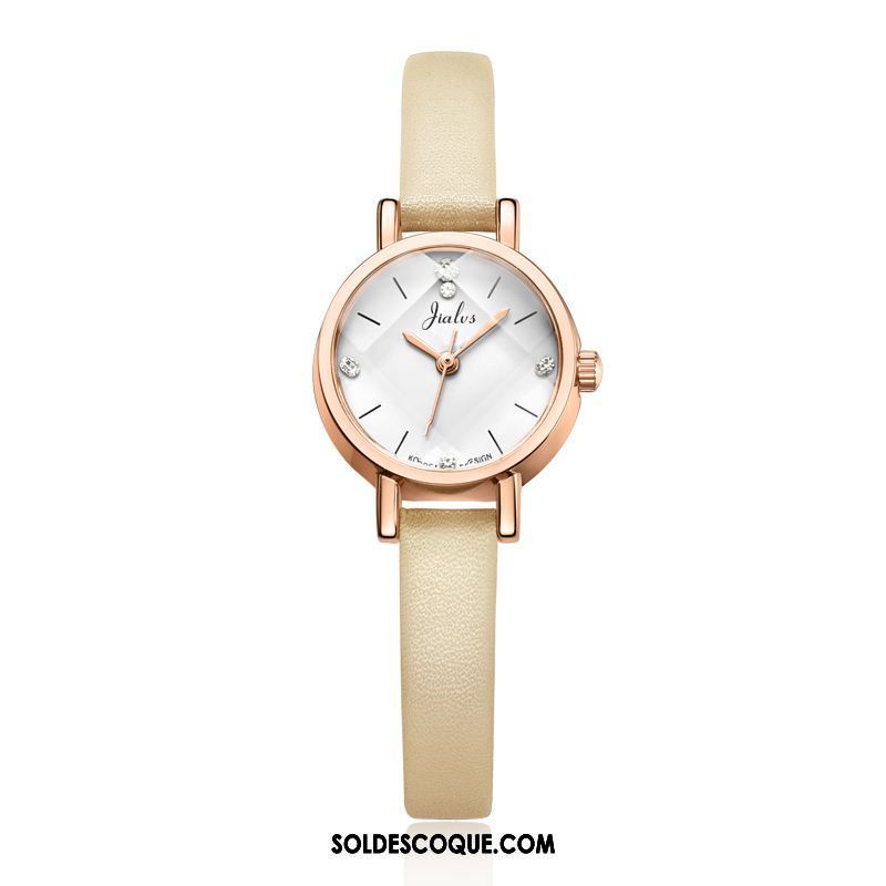 Gant Femme Loisir Montre À Bracelet Montre À Quartz Simple Atmosphère Soldes