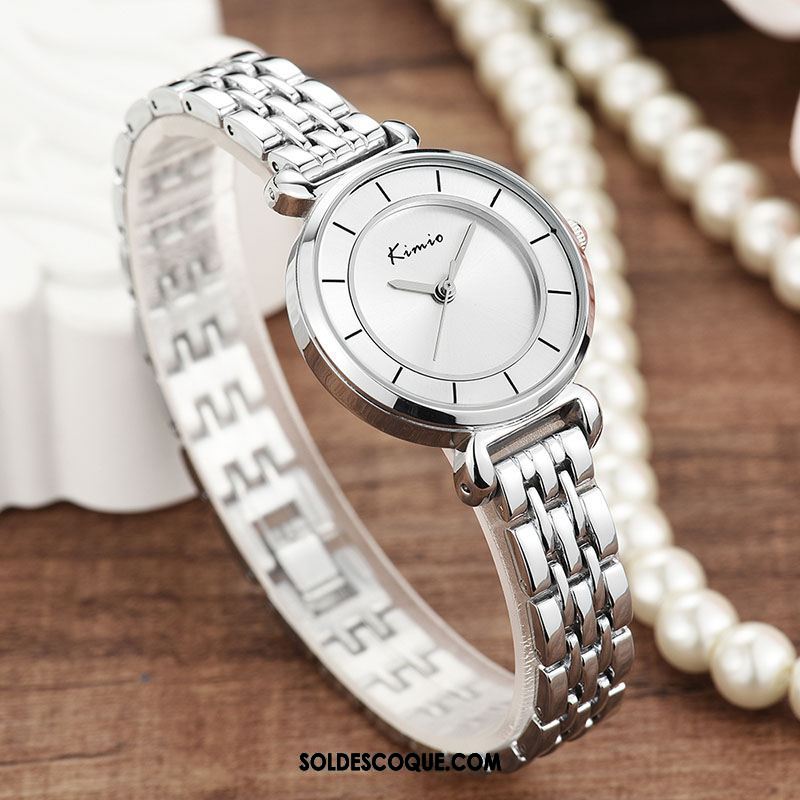 Gant Femme Mode Argenté Simple Montre À Bracelet Élégant En Vente