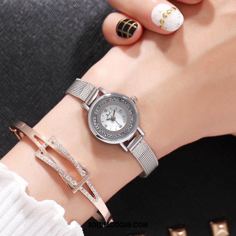 Gant Femme Montre À Bracelet Petit Ceinture Pierres De Strass Montre À Quartz Pas Cher