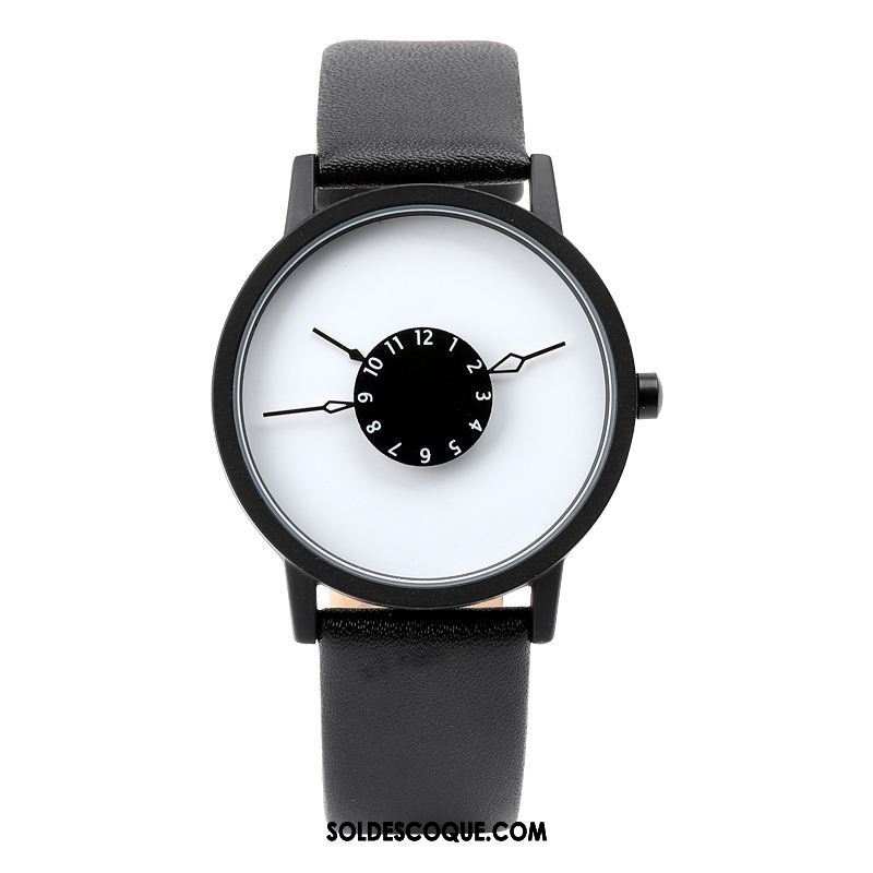 Gant Femme Simple Milieu Montre À Bracelet Personnalité Amoureux Pas Cher