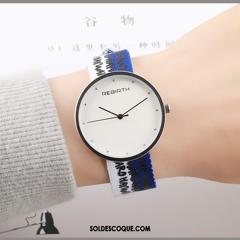 Gant Femme Simple Milieu Rétro Art Montre À Bracelet Pas Cher