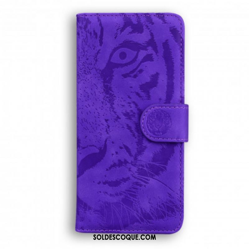 Housse Huawei P50 Pro Empreinte Face de Tigre