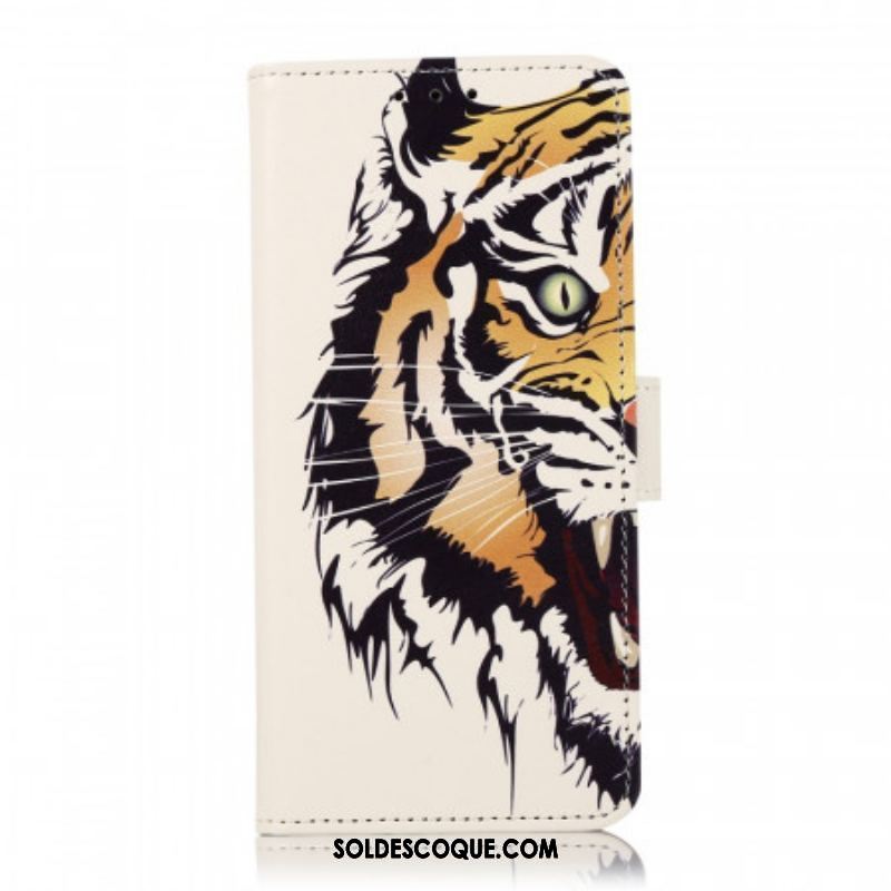 Housse Moto G200 5G Tigre Féroce