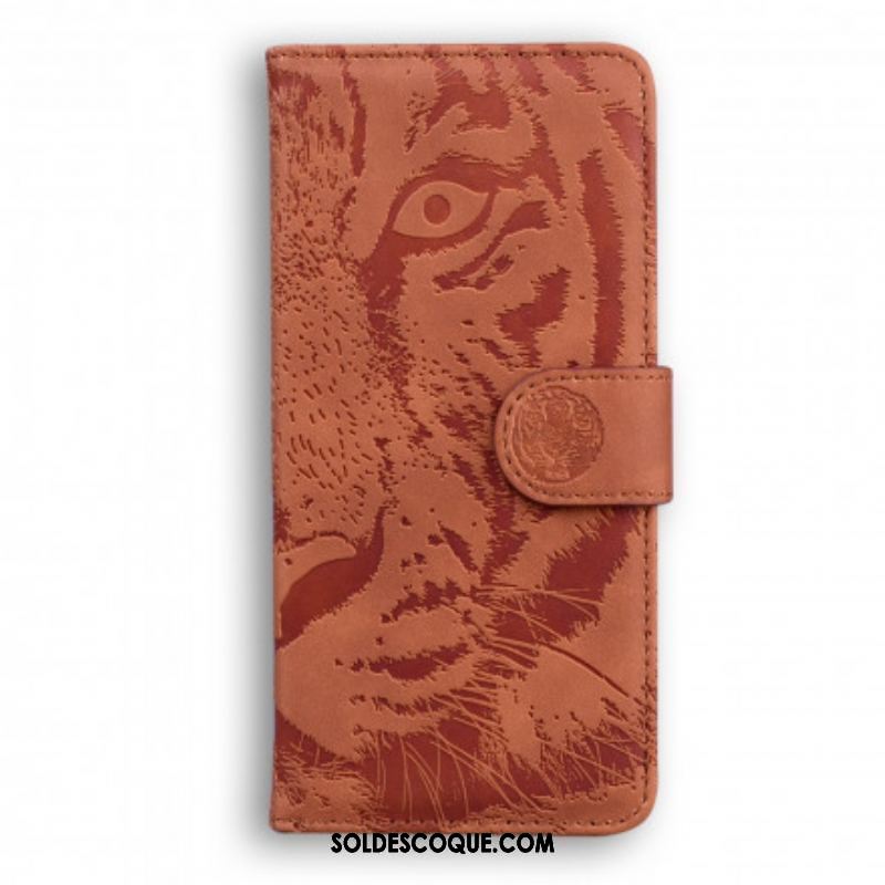 Housse Moto G30 / Moto G10 Empreinte Face de Tigre