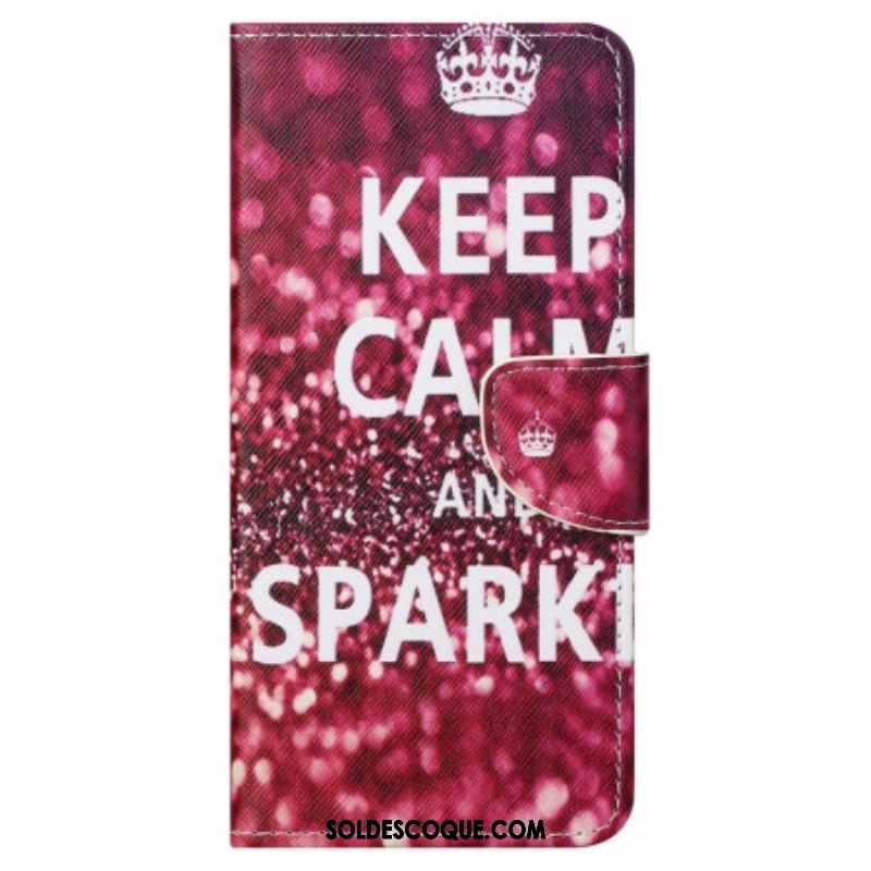 Housse Moto G41 / G31 Keep Calm and Sparkle