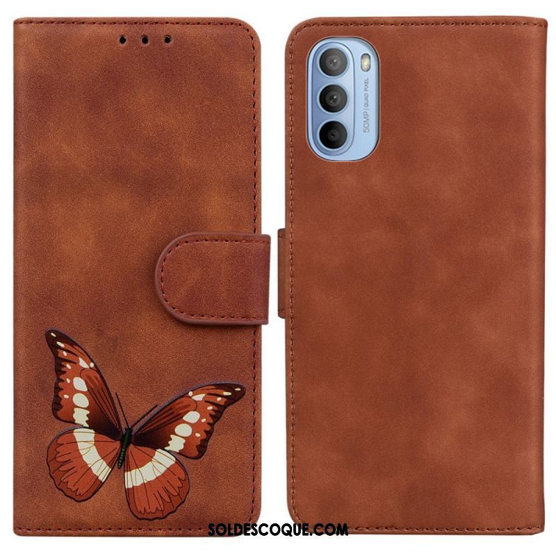 Housse Moto G41 / G31 Skin-Touch Papillon