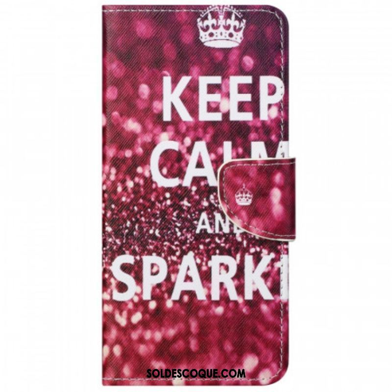 Housse Moto G51 5G Keep Calm and Sparkle